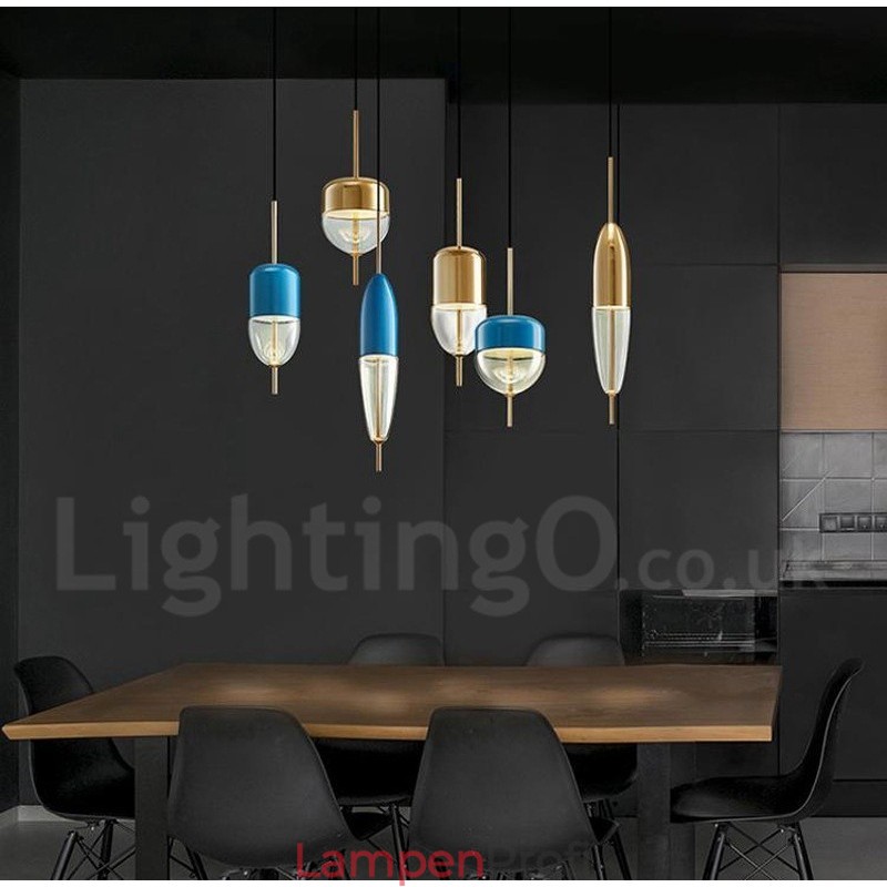 1 Licht Moderne zeitgenössische Glas Pendelleuchte