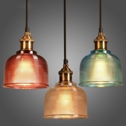 1 Licht Moderne zeitgenössische Cafe Multi Farben Glas Pendelleuchte