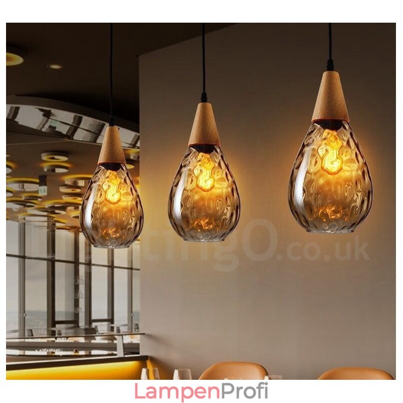 1 Licht nordischen Stil moderne zeitgenössische Glas Pendelleuchte