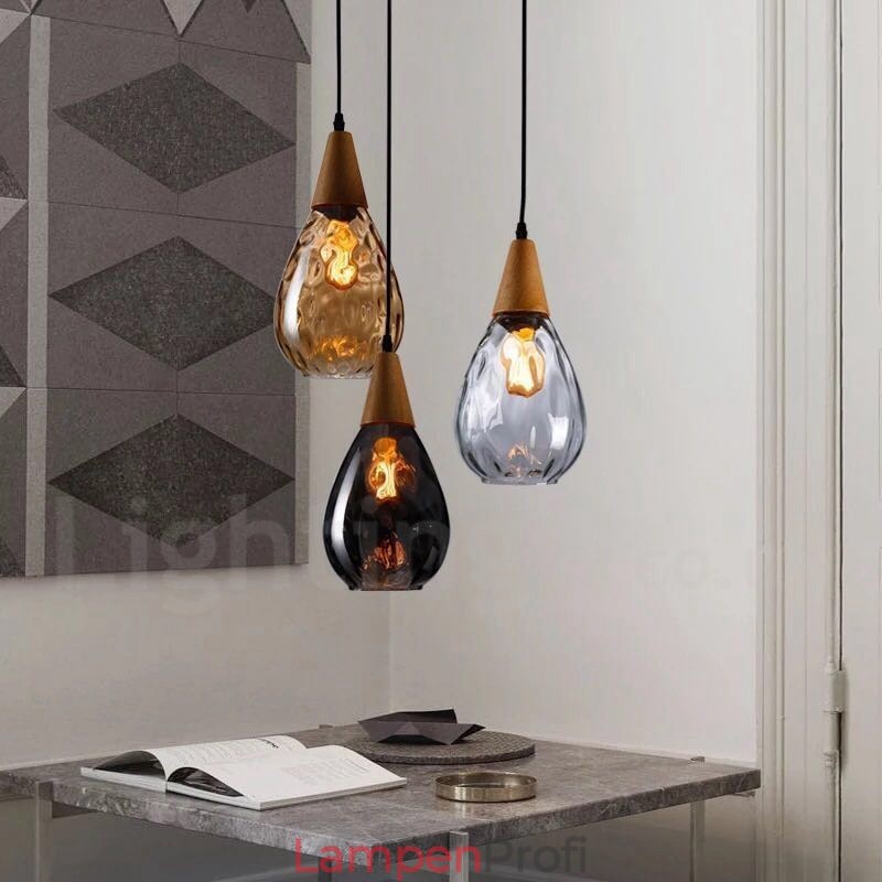 1 Licht nordischen Stil moderne zeitgenössische Glas Pendelleuchte