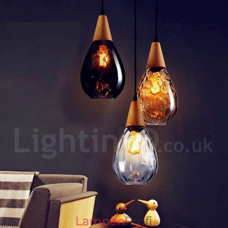 1 Licht nordischen Stil moderne zeitgenössische Glas Pendelleuchte