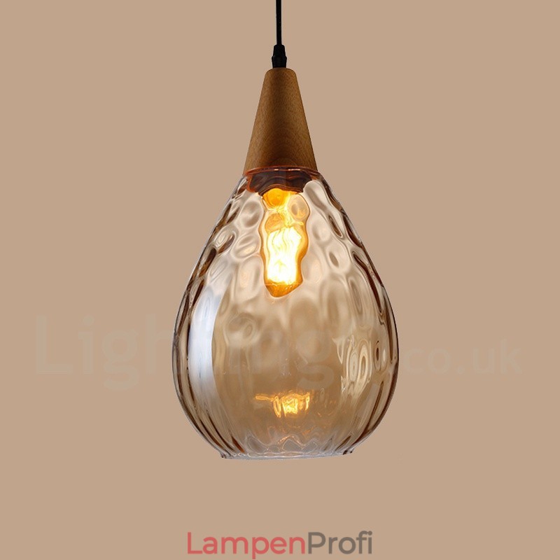 1 Licht nordischen Stil moderne zeitgenössische Glas Pendelleuchte