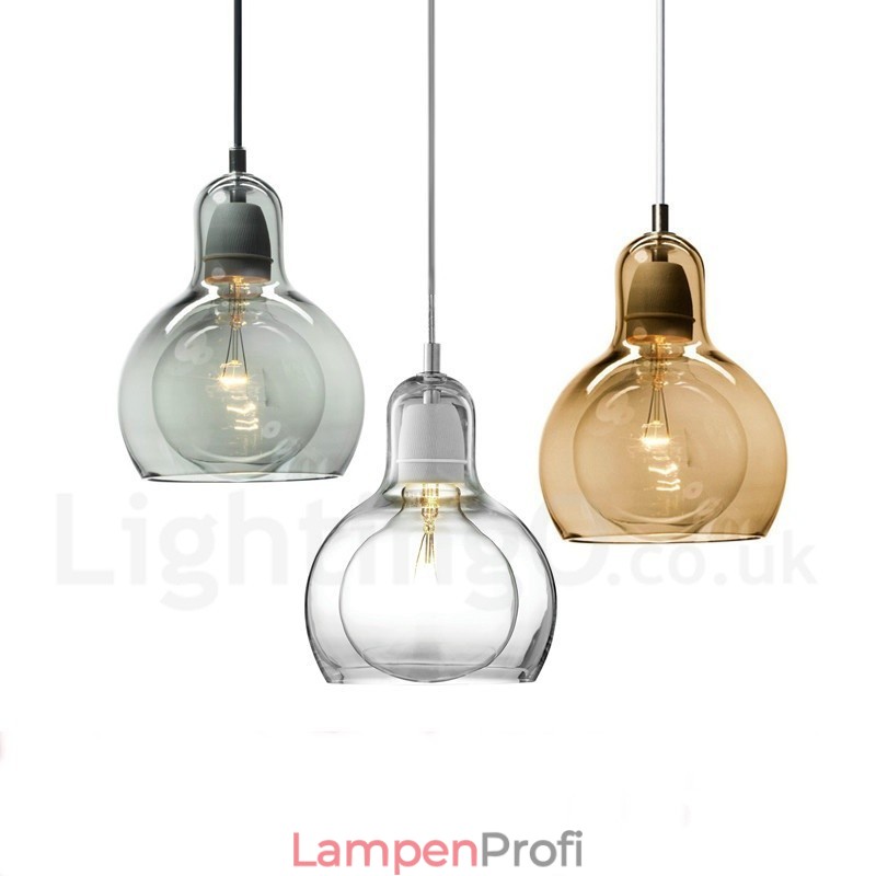 1 Licht nordischen Stil moderne zeitgenössische Glas Pendelleuchte