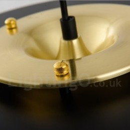 1-flammige, moderne, zeitgenössische Luxus-Pendelleuchte mit Glasschirm