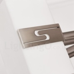 Moderner zeitgenössischer Kronleuchter mit 6 Lichtern und Glasschirm