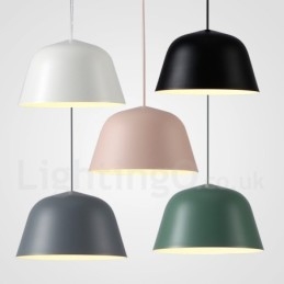 1-flammige, moderne Pendelleuchte aus Stahl mit Schirm aus Aluminiumlegierung