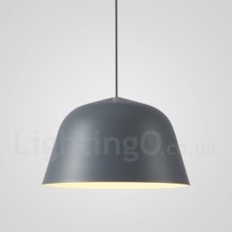 1-flammige, moderne Pendelleuchte aus Stahl mit Schirm aus Aluminiumlegierung