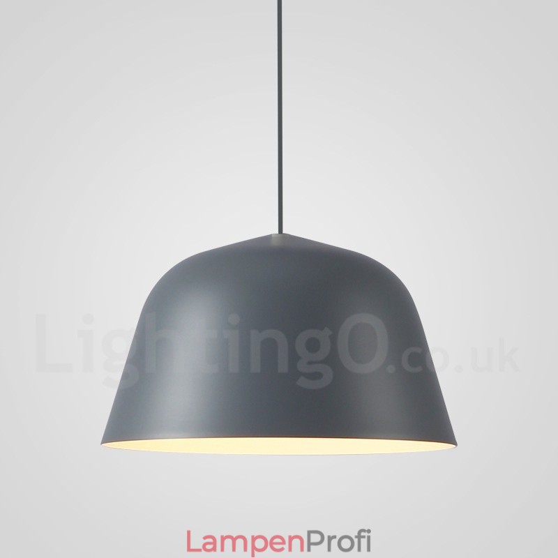 1-flammige, moderne Pendelleuchte aus Stahl mit Schirm aus Aluminiumlegierung