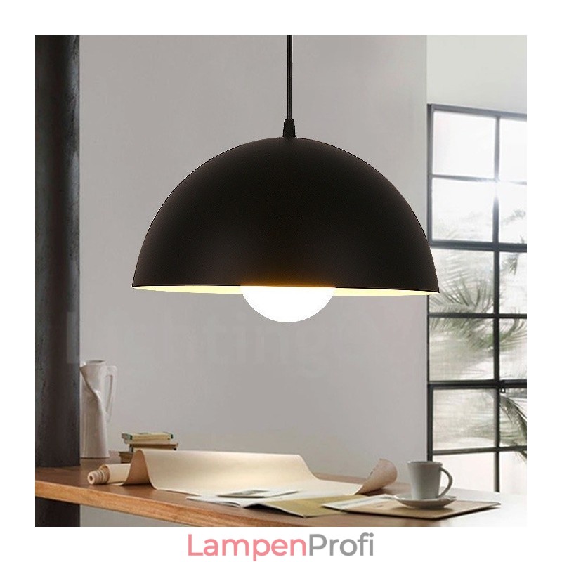 1-flammige, moderne Pendelleuchte aus Stahl mit Schirm aus Aluminiumlegierung
