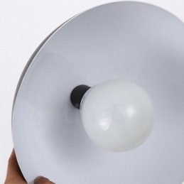 1-flammige, moderne Pendelleuchte aus Stahl mit Schirm aus Aluminiumlegierung