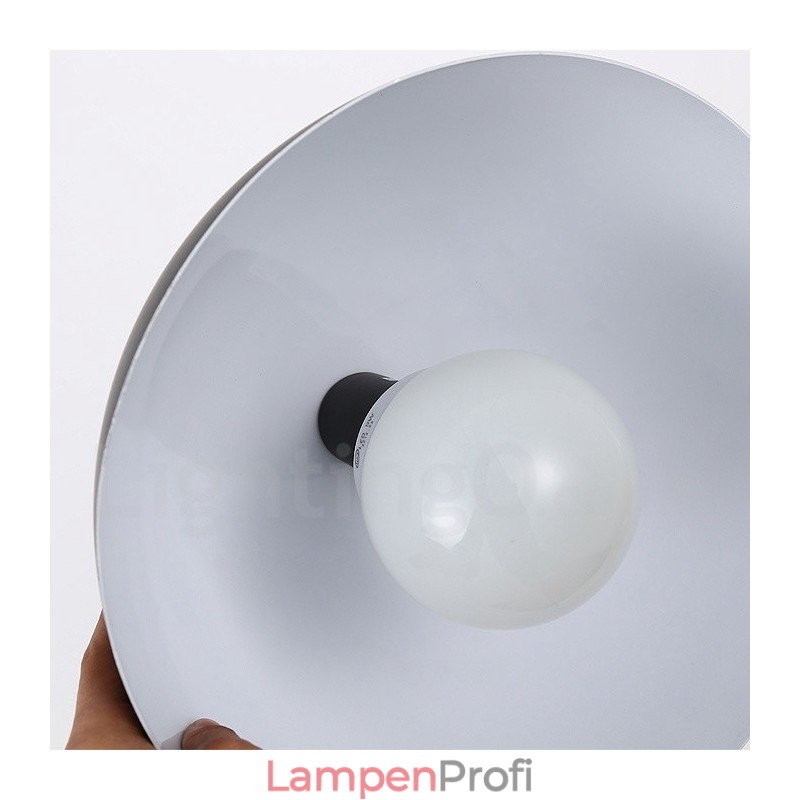 1-flammige, moderne Pendelleuchte aus Stahl mit Schirm aus Aluminiumlegierung