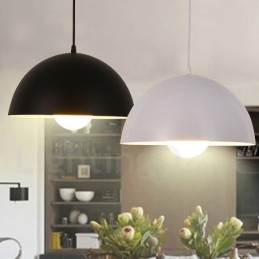 1-flammige, moderne Pendelleuchte aus Stahl mit Schirm aus Aluminiumlegierung