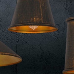 Kronleuchter im Mini-Stil, modernes zeitgenössisches Metall, 3-flammige Pendelleuchte