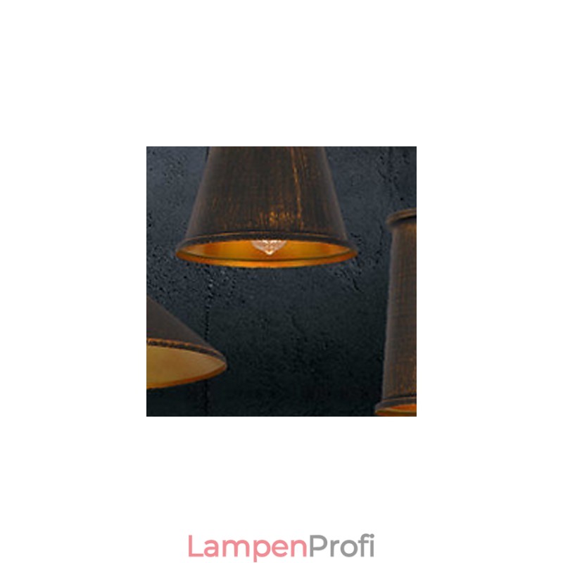 Kronleuchter im Mini-Stil, modernes zeitgenössisches Metall, 3-flammige Pendelleuchte
