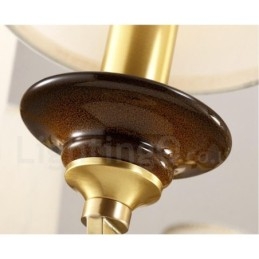 3-flammige Retro-Pendelleuchte aus rustikalem Messing mit Glasschirm