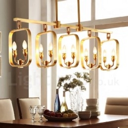 Retro Rustikaler Luxus Messing Pendelleuchte Kronleuchter