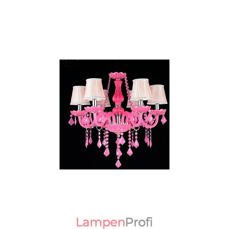 Kaffeelampe Projektlicht Kerze Kristall Hängelampe Rosa A