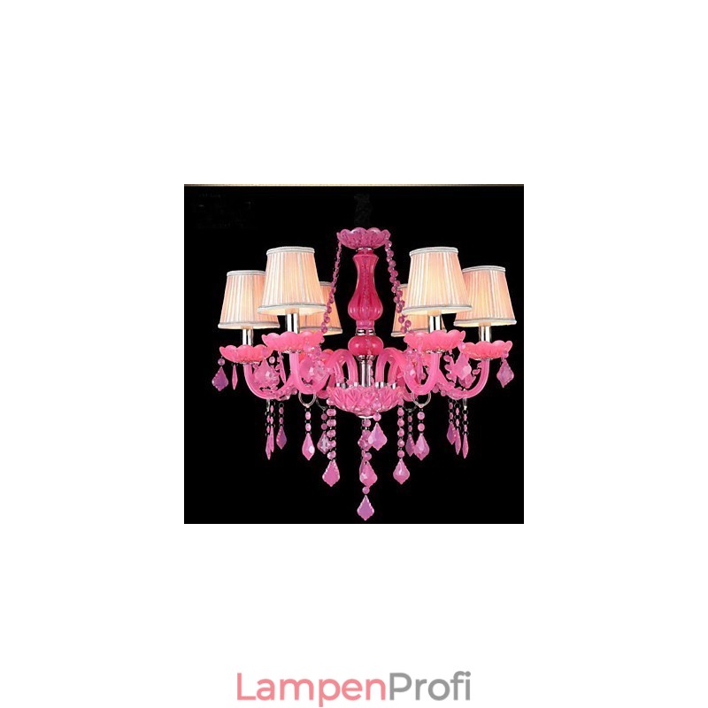 Kaffeelampe Projektlicht Kerze Kristall Hängelampe Rosa A