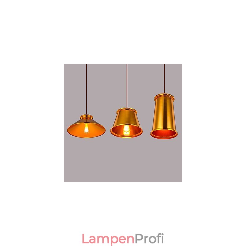 Kronleuchter im Mini-Stil, modernes zeitgenössisches Metall, 3-flammige Pendelleuchte