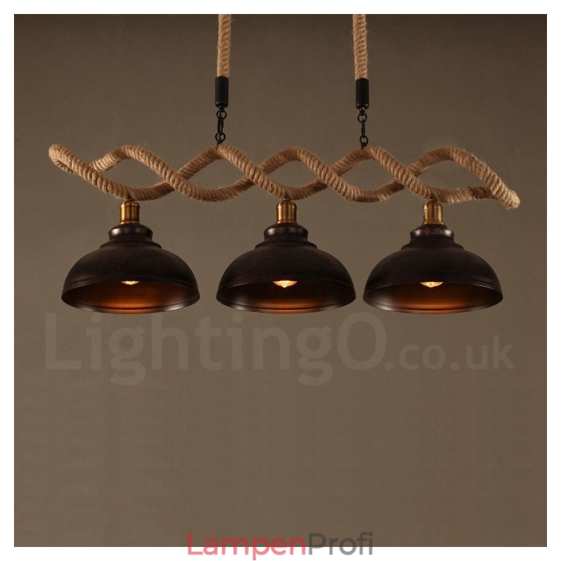 3-flammige Pendelleuchte Deckenlampe