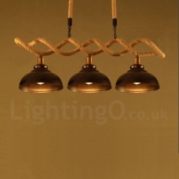 3-flammige Pendelleuchte Deckenlampe