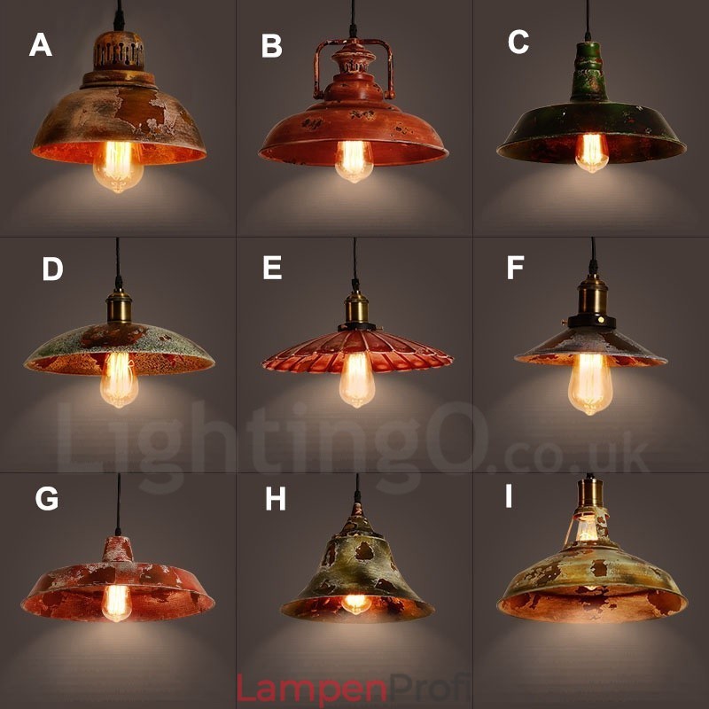 1 Licht Rustikale Lodge Retro Vintage Pendelleuchte Loft