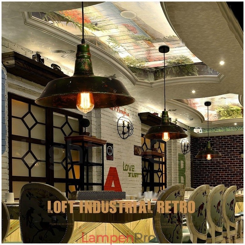 1 Licht Rustikale Lodge Retro Vintage Pendelleuchte Loft