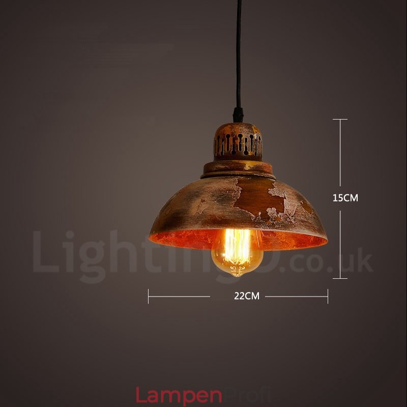 1 Licht Rustikale Lodge Retro Vintage Pendelleuchte Loft