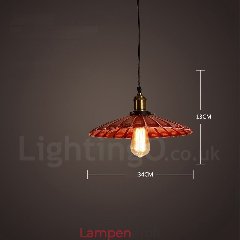 1 Licht Rustikale Lodge Retro Vintage Pendelleuchte Loft