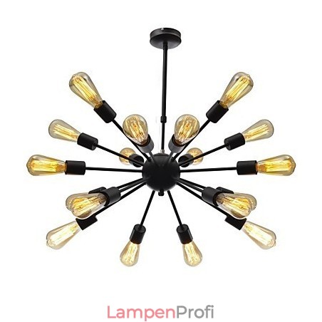 Minimalistischer radialer Kronleuchter mit 18 Lichtern im nordamerikanischen Stil Minimalistischer radialer Kronleuchter mit 18 Lichtern im nordamerikanischen Stil