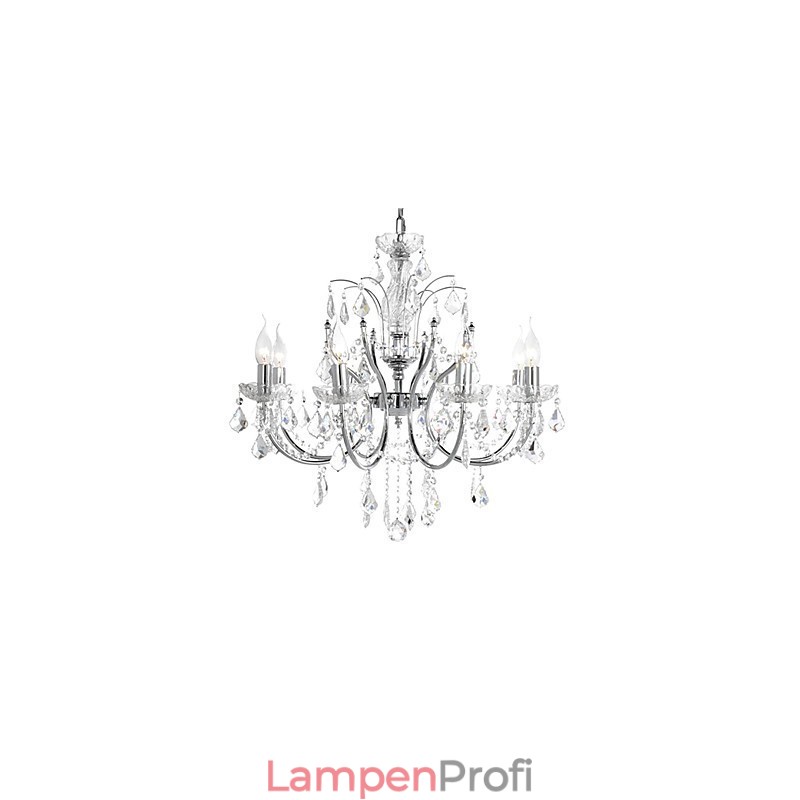 Eleganter Kristall-Kronleuchter mit 8 Lichtern