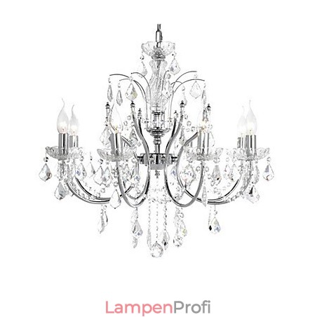 Eleganter Kristall-Kronleuchter mit 8 Lichtern