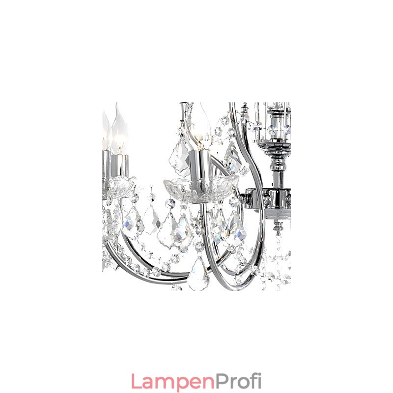 Eleganter Kristall-Kronleuchter mit 8 Lichtern