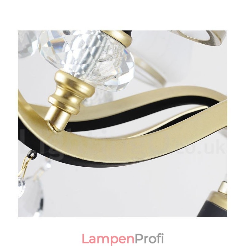 Moderne zeitgenössische Retro Luxus Kristall Pendelleuchte Kronleuchter mit Glasschirm