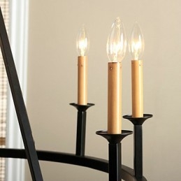 Kronleuchter aus bemaltem Metall im Landhausstil im Mini-Stil