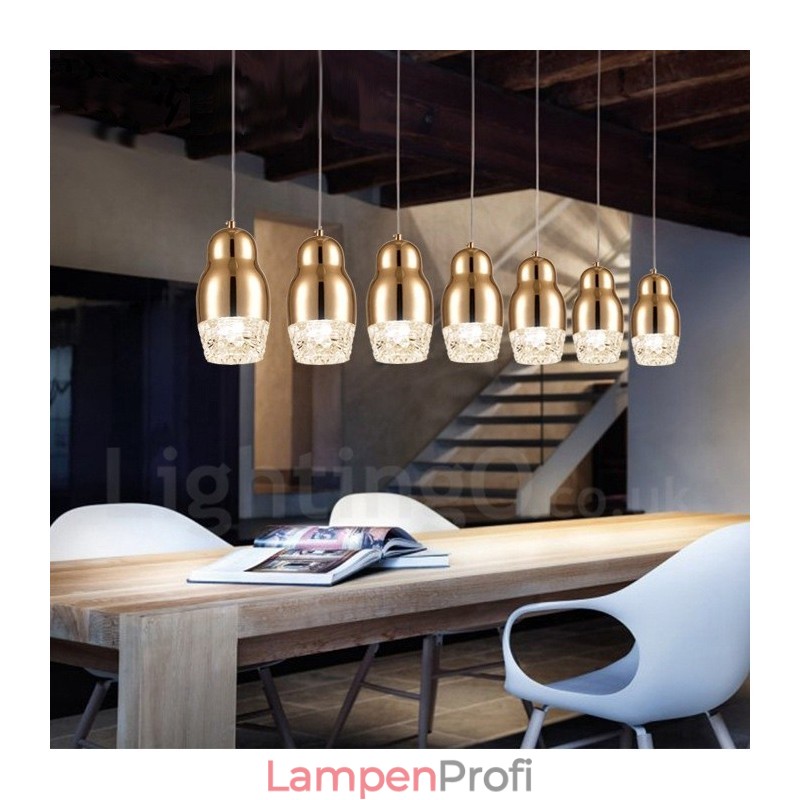 Moderne zeitgenössische 1-flammige Pendelleuchte aus Aluminiumlegierung mit Acrylschirm