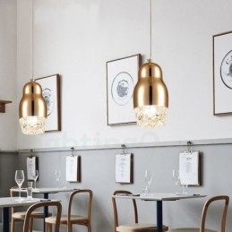 Moderne zeitgenössische 1-flammige Pendelleuchte aus Aluminiumlegierung mit Acrylschirm