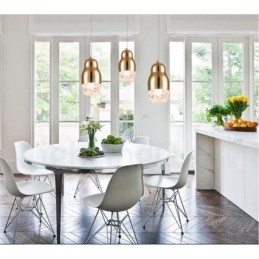 Moderne zeitgenössische 1-flammige Pendelleuchte aus Aluminiumlegierung mit Acrylschirm