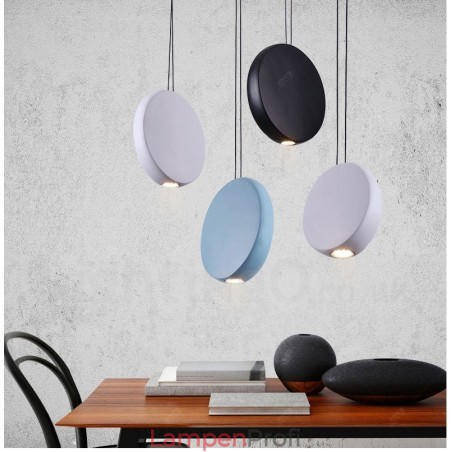 Moderne zeitgenössische 1-flammige Pendelleuchte aus Aluminiumlegierung mit Schirm aus Aluminiumlegierung