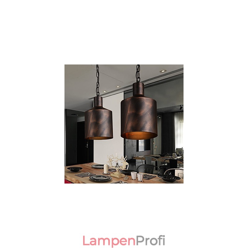 Kronleuchter Rustikale Lodge Trommel Metall Pendelleuchte