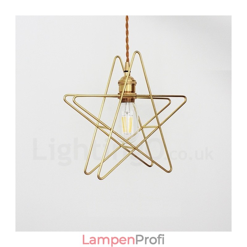 Moderne zeitgenössische 1-flammige Pendelleuchte aus Messing mit Schirm