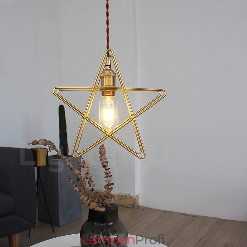 Moderne zeitgenössische 1-flammige Pendelleuchte aus Messing mit Schirm