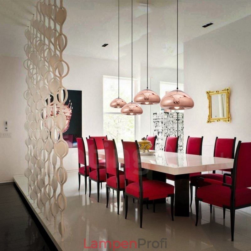 Moderne zeitgenössische 1-flammige Pendelleuchte aus Glas mit Glasschirm