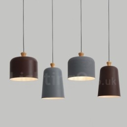 Moderne zeitgenössische 1-flammige Pendelleuchte aus Aluminiumlegierung mit Schirm aus Aluminiumlegierung