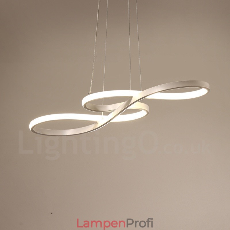 Moderne zeitgenössische Pendelleuchte aus Aluminiumlegierung mit Acrylschirm