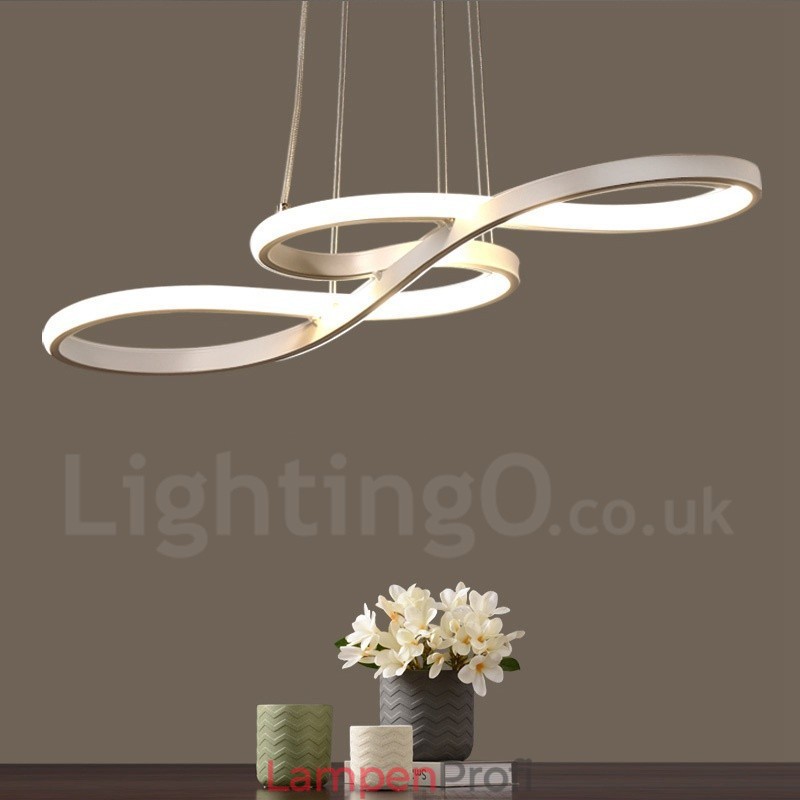 Moderne zeitgenössische Pendelleuchte aus Aluminiumlegierung mit Acrylschirm