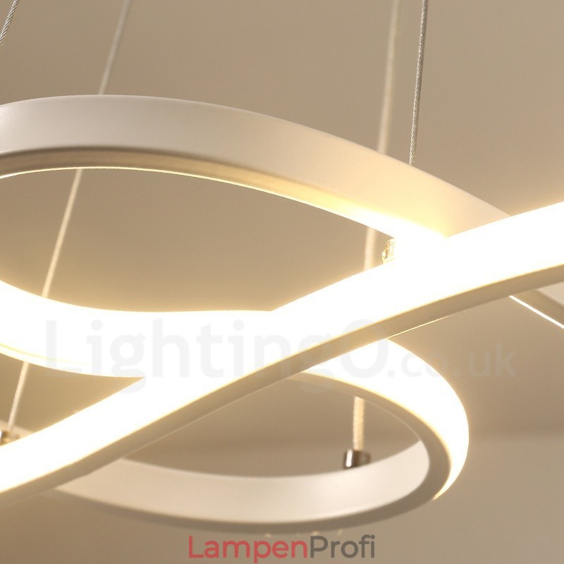 Moderne zeitgenössische Pendelleuchte aus Aluminiumlegierung mit Acrylschirm