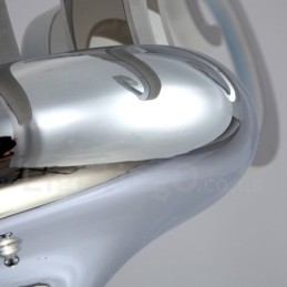 Dimmbarer moderner zeitgenössischer Kronleuchter aus Stahl mit 8 Lichtern und Acrylschirm