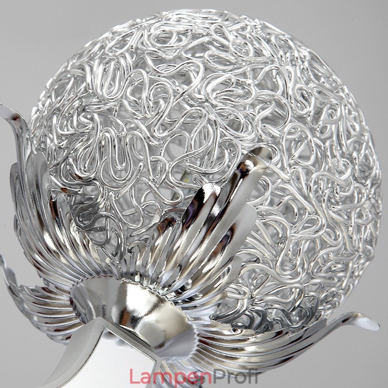 Dimmbarer moderner zeitgenössischer 8-flammiger Kronleuchter aus Stahl mit Schirm aus Aluminiumlegierung