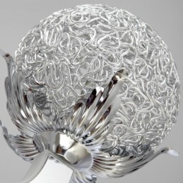 Dimmbarer moderner zeitgenössischer Kronleuchter aus Stahl mit 6 Lichtern und Schirm aus Aluminiumlegierung